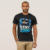 cooler Pinguin  T-Shirt (Vorne ganz)