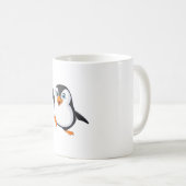 "Cooler Pinguinstrut: Der ultimative Stimmungsvers Kaffeetasse (VorderseiteRechts)