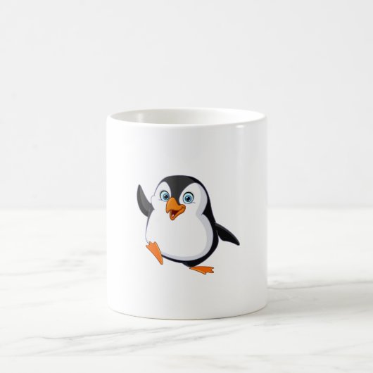 "Cooler Pinguinstrut: Der ultimative Stimmungsvers Kaffeetasse (Mittel)
