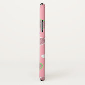 Cooler Pink Retro Racquets Pattern Tennisspieler Case-Mate iPhone Hülle (Hinten/Rechts)