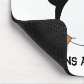 Cooler Pirat Pinguin Mousepad (Ecke)