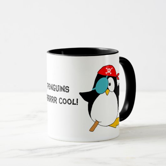 Cooler PiratPenguin Tasse (VorderseiteRechts)