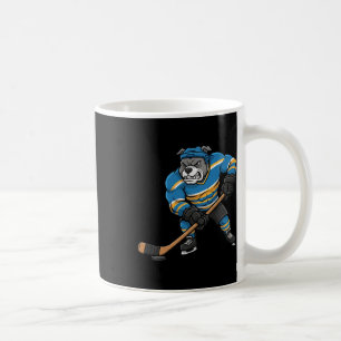 Cooler Pitbull Hockey Spieler Hund Sport Design Kaffeetasse