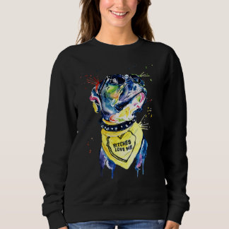 Cooler Pitbull Hund Liebhaber Sweatshirt