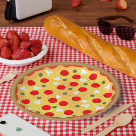 Cooler Pizza-Party Kindergeburtstag Pappteller