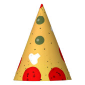 Cooler Pizza-Party Kindergeburtstag Partyhütchen (Vorderseite)