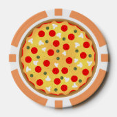 Cooler Pizza-Party Kindergeburtstag Pokerchips (Vorderseite)