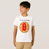 Cooler Pizza-Party Kindergeburtstag T-Shirt (Vorne ganz)