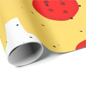Cooler Pizza-Party Pepperoni-Pilz Geschenkpapier (Rolleneckpunkt)