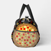 Cooler Pizza-Pepperoni-Muster Kruste-Text Duffle Bag (Rechts)