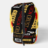Cooler Pizza-Pepperoni-Muster Kruste-Text Waschbeutel (Rechts)