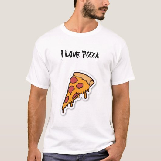 cooler Pizzafreund T - Shirt (Vorderseite)