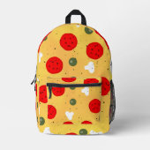 Cooler Pizzapepperoni-Pilz Bedruckter Rucksack (Vorderseite)