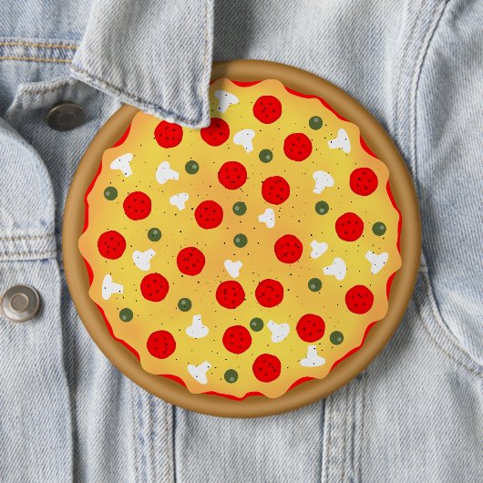 Cooler Pizzapepperoni-Pilz Button (Beispiel)
