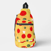 Cooler Pizzapepperoni-Pilz Crossbody Bag (Vorderseite)