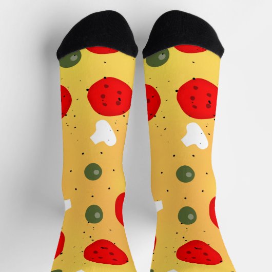 Cooler Pizzapepperoni-Pilz Socken (Oben)