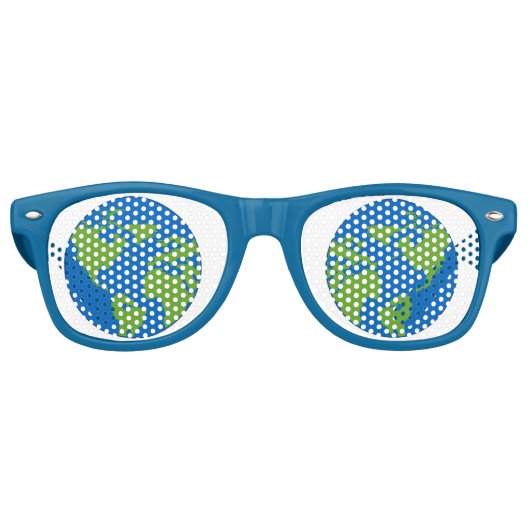 Cooler Planet Erde Partybrille (Vorderseite)
