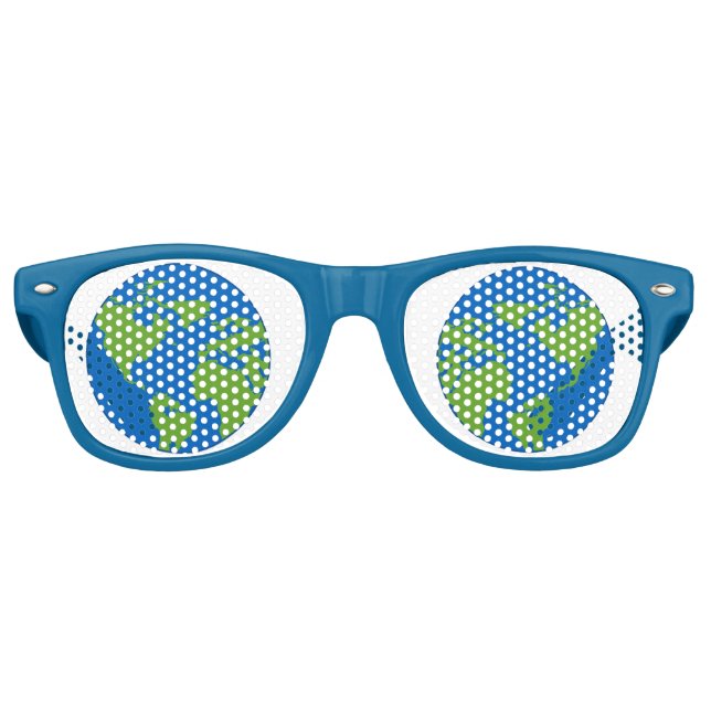 Cooler Planet Erde Partybrille (Vorderseite)