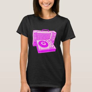 Cooler Plattenspieler DJ Vinyl 80er Radiomusik Vin T-Shirt