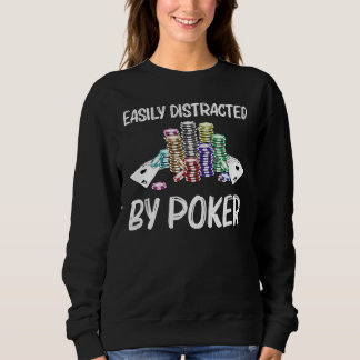 Cooler Poker Kunst für Männer Spielkasino Sweatshirt