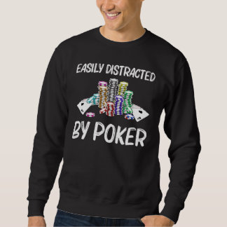 Cooler Poker Kunst für Männer Spielkasino Sweatshirt