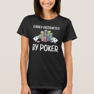 Cooler Poker Kunst für Männer Spielkasino T-Shirt