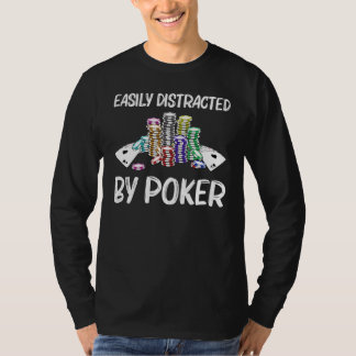 Cooler Poker Kunst für Männer Spielkasino T-Shirt