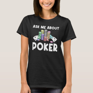 Cooler Poker Kunst für Männer Spielkasino T-Shirt