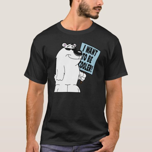 Cooler polarer Bär T-Shirt (Vorderseite)