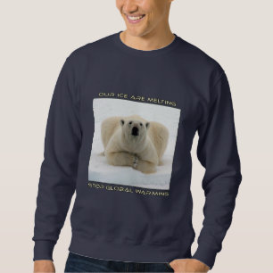 cooler POLARER BÄR UND GLOBALE ERWÄRMUNGS-Entwürfe Sweatshirt