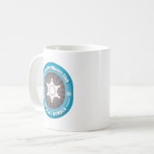 Cooler Polizei-Offizier-Verein Kaffeetasse (Vorderseite Links)