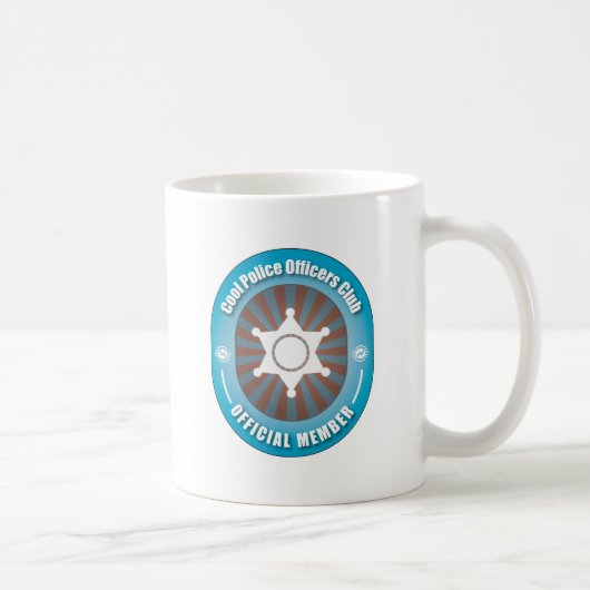 Cooler Polizei-Offizier-Verein Kaffeetasse (Rechts)