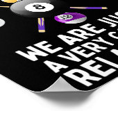 Cooler Pool Art für Damen Boys Billiard 8 Ball P Poster (Ecke)