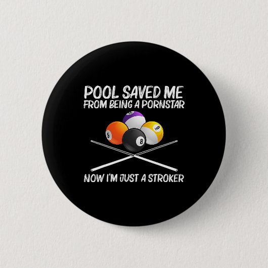 Cooler Pool Billard für Männer Frauen 8 Ball Pool  Button (Vorderseite)