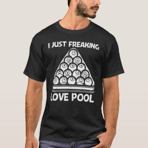 Cooler Pool für Männer Frauen Pool Spieler Billard T-Shirt