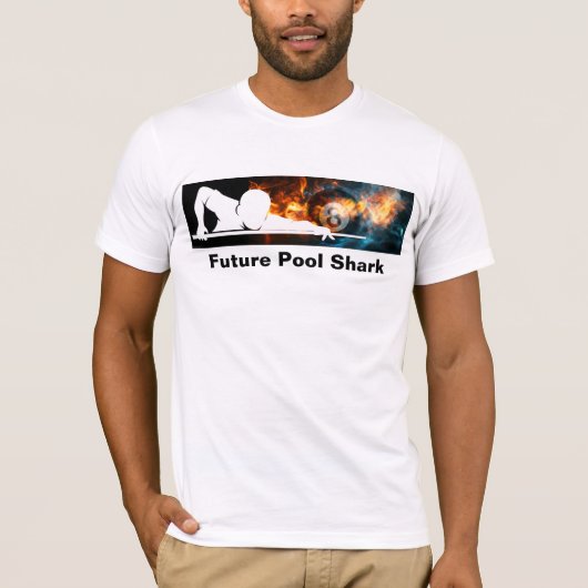 Cooler Pool Shark 8 Ball Billard Tshirt (Vorderseite)