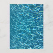 Cooler Pool Wasserpostkarte Postkarte (Vorderseite)