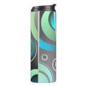 Cooler Pop Art Abstrakt Geometrie mit Monogramm Thermosbecher (Nach links gedreht)