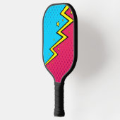 Cooler Pop Art Blitze Pickleball Paddel Schläger (Links)