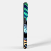 Cooler Pop Art Comic Stilfserei mit Vinyl Album Case-Mate iPhone Hülle (Rückseite / Rechts)