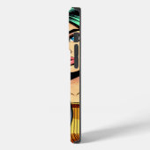 Cooler Pop Art Comic Stilfserei mit Vinyl Album Case-Mate iPhone Hülle (Rückseite / Links)