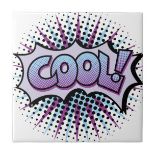 Cooler Pop Art Fliese