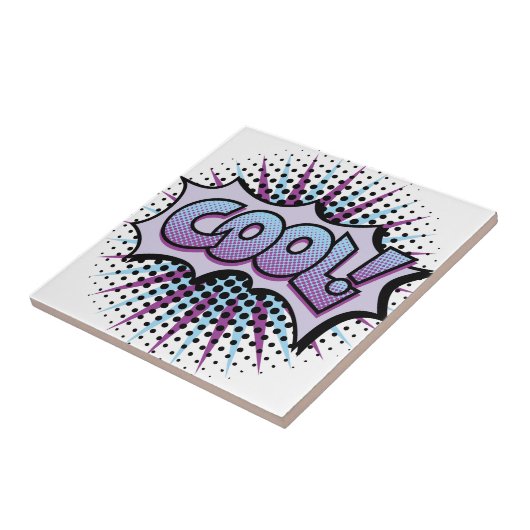 Cooler Pop Art Fliese (Seite)