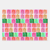 Cooler Pop Art Snowmobil Geschenkpapier Set (Vorderseite)