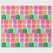 Cooler Pop Art Snowmobiler Geschenkpapier (Flach)