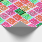 Cooler Pop Art Snowmobiler Geschenkpapier (Ecke)