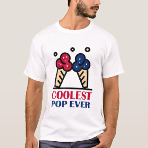 Cooler Pop je Eiscreme Amerika 4. Juli T-Shirt