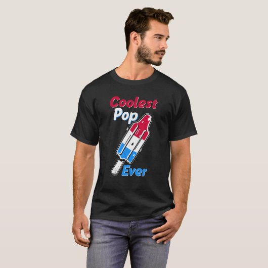 Cooler Pop je Popsicle Funny Retro Bomb Väter T-Shirt (Vorne ganz)