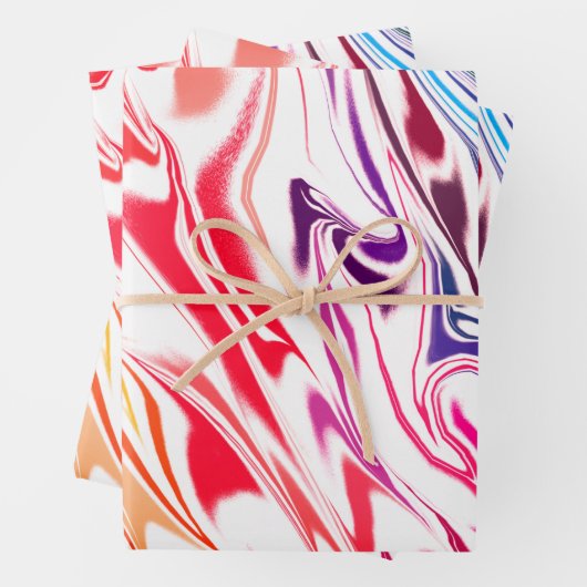 Cooler Pop mit leuchtendem Marmor Geschenkpapier Set (Beispiel)