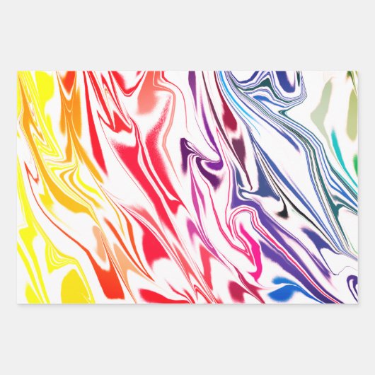 Cooler Pop mit leuchtendem Marmor Geschenkpapier Set (Vorderseite)